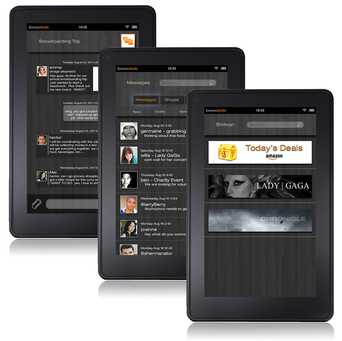 Kindle Mock Heywire App